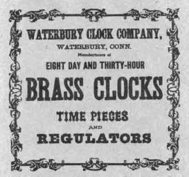 waterbury clock company advertisement
