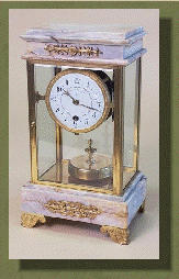 anniversary clock gold with glass cube case